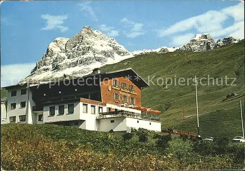 Warth Vorarlberg Gasthof Pension Jaegeralpe am Arlberg Kat. Warth
