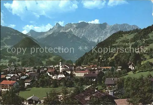 Schruns Vorarlberg Gesamtansicht mit Zimba Montafon Alpenpanorama Kat. Schruns
