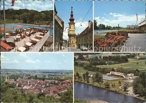 Bad Radkersburg Gesamtansicht Kurort Schwimmbad Kirche Kat. Bad Radkersburg