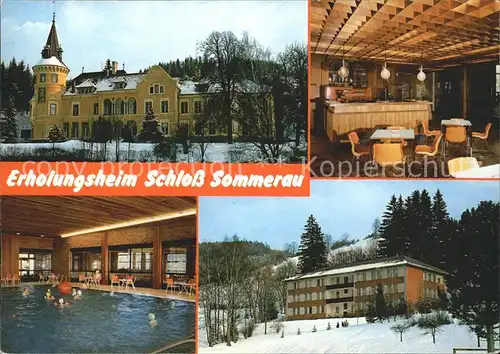 Spital Semmering Steiermark Erholungsheim Schloss Sommerau Hallenbad Kat. Spital am Semmering