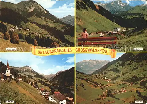 Raggal und Umgebung Urlaubsparadies Grosswalsertal Kat. Raggal