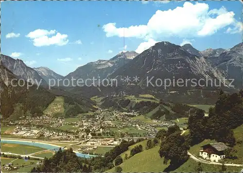 Jenbach Panorama Unterinntal gegen Karwendel und Rofan Kat. Jenbach