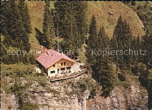 Nesselwaengle Tirol Berghaus Cafe Adlerhorst ueberm Haldensee Tannheimertal Kat. Nesselwaengle