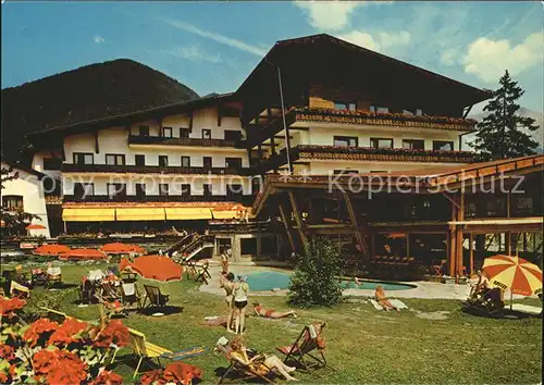 Obsteig Tirol Tyrol Hotel Swimming Pool Kat. Obsteig