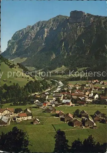 Mellau Vorarlberg Panorama mit Kanisfluh Bregenzerwald Kat. Mellau