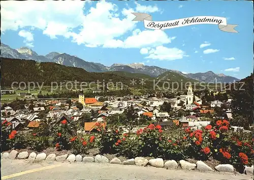 Schladming Obersteiermark Panorama Bergstadt Alpenblick Kat. Schladming