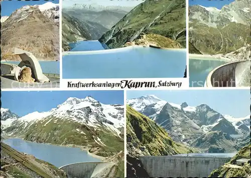 Kaprun Kraftwerksanlagen Glockner Stausee Staumauer Kat. Kaprun