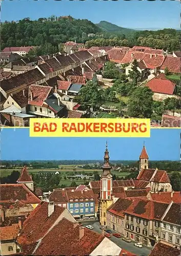 Bad Radkersburg Blick von Frauenkirche Murgasse Schloss Kurhotel Hauptplatz Kirche Kat. Bad Radkersburg