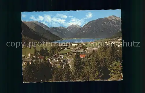 Maurach Tirol Blick gegen Pertisau Alpenpanorama Kat. Eben am Achensee