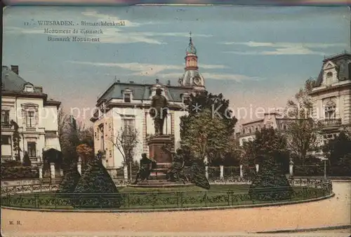 Wiesbaden Bismarckdenkmal Kat. Wiesbaden