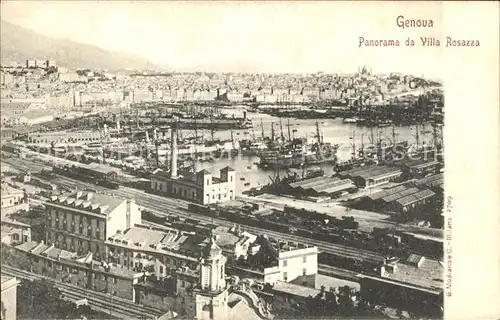 Genova Genua Liguria Panorama da Villa Rosazza Kat. Genova