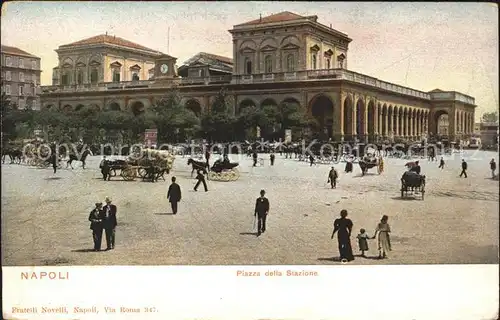 Napoli Neapel Piazza della stazione Kat. Napoli