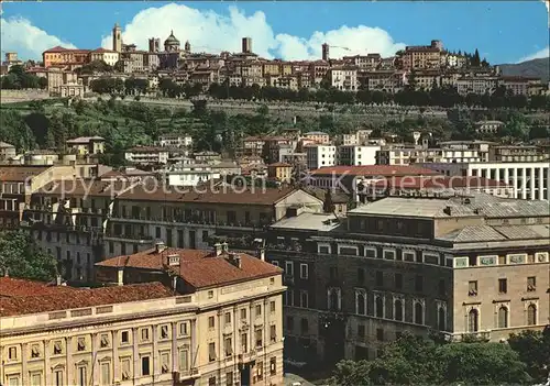 Bergamo scorcio citta alta Teilansicht und obere Stadt Kat. Bergamo