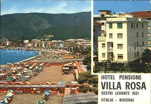 Sestri Levante Hotel Pensione Villa Rosa Riviera Kat. Sestri Levante