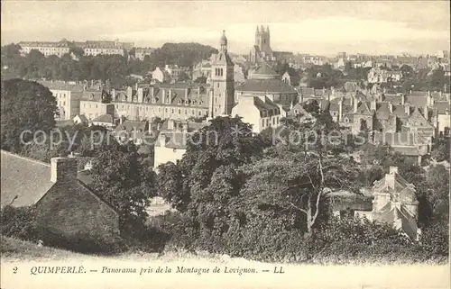 Quimperle Panorama pris de la Montagne de Lovignon Kat. Quimperle