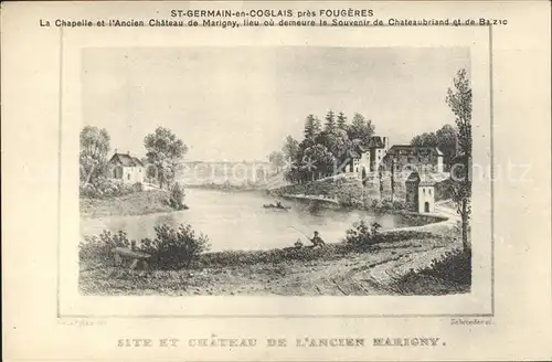 Saint Germain en Cogles Chapelle et ancien Chateau de Marigny Kat. Saint Germain en Cogles