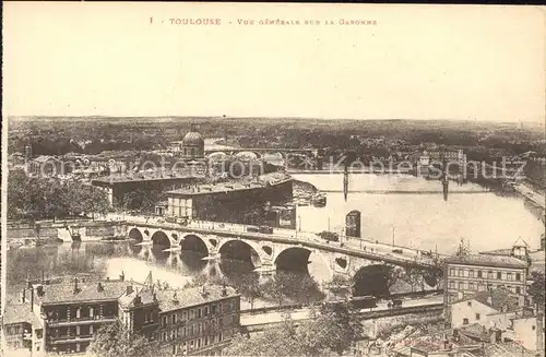 Toulouse Haute Garonne Vue generale sur la Garonne Pont Kat. Toulouse