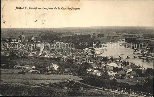 Joigny Yonne Vue prise de la Cote Saint Jacques Kat. Joigny