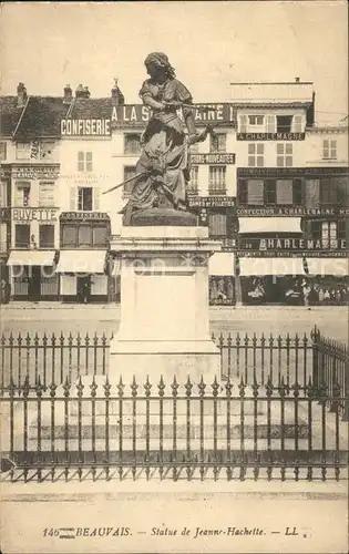 Beauvais Statue de Jeanne Hachette Monument Kat. Beauvais