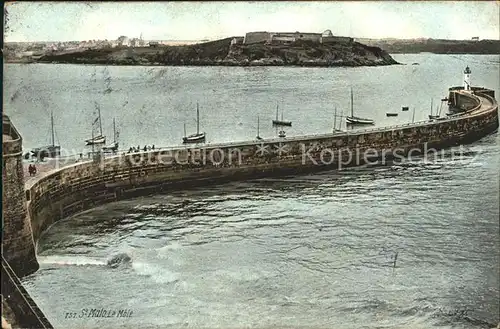 Saint Malo Ille et Vilaine Bretagne Le Mole Kat. Saint Malo