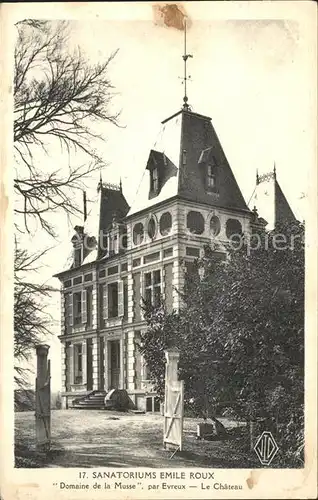 Evreux Sanatorium Emile Roux Chateau Kat. Evreux