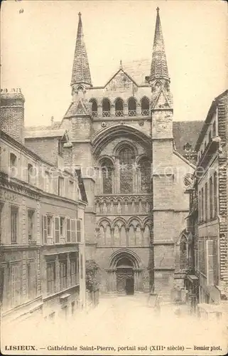 Lisieux Cathedrale Saint Pierre Portail sud XIII siecle Kat. Lisieux