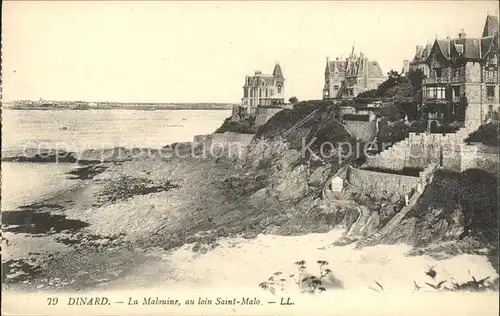 Dinard Ille et Vilaine Bretagne La Malouine au loin Saint Malo Kat. Dinard