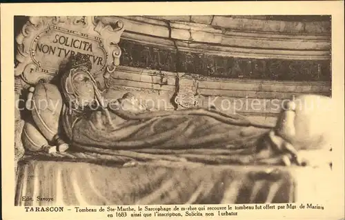 Tarascon Tombeau de Sainte Marthe Sarcophage Kat. Tarascon