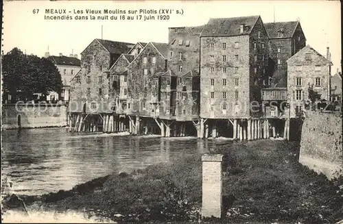 Meaux Seine et Marne Vieux Moulins sur Pilotis XVI siecle Kat. Meaux