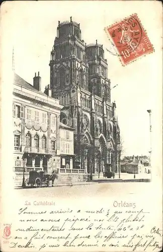 Orleans Loiret Cathedrale Stempel auf AK / Orleans /Arrond. d Orleans