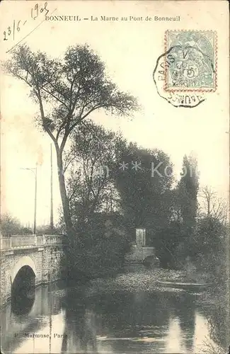 Bonneuil sur Marne La Marne au Pont Kat. Bonneuil sur Marne