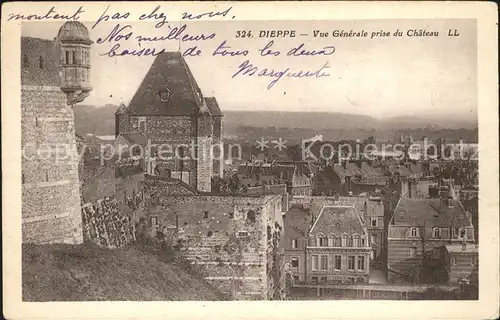 Dieppe Seine Maritime Vue generale prise du Chateau Kat. Dieppe