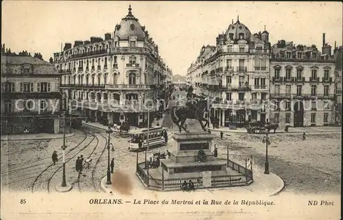 Orleans Loiret Place du Martroi Monument Rue de la Republique Tram / Orleans /Arrond. d Orleans