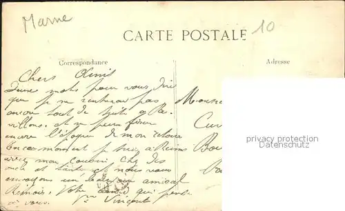 Reims Champagne Ardenne Place Drouet d Erlon Stempel auf AK Kat. Reims