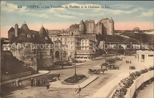 Dieppe Seine Maritime Les Tourelles Theatre et le Chateau Kat. Dieppe