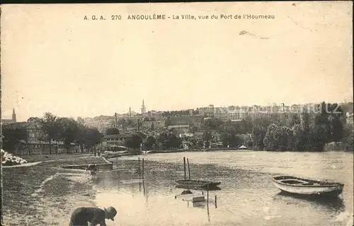 Angouleme Vue du Port de l Houmeau Kat. Angouleme