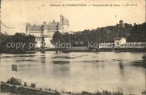 Pierrefonds Oise Chateau vue prise de la Gare Kat. Pierrefonds