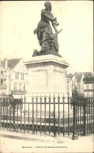 Beauvais Statue de Jeanne Hachette Monument Kat. Beauvais