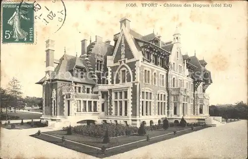 Yport Chateau des Hogues Stempel auf AK Kat. Yport