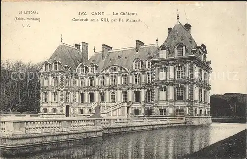 Cany Barville Chateau XIII siecle par Fr. Mansart Kat. Cany Barville