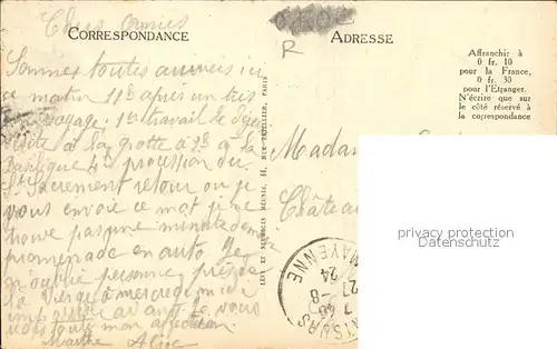 Lourdes Hautes Pyrenees Grand et Petit Jer Basilique Stempel auf AK Kat. Lourdes