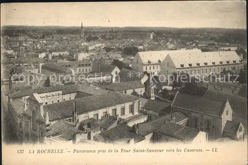 La Rochelle Charente Maritime Panorama pris de la Tour Saint Sauveur vers les Casernes Kat. La Rochelle