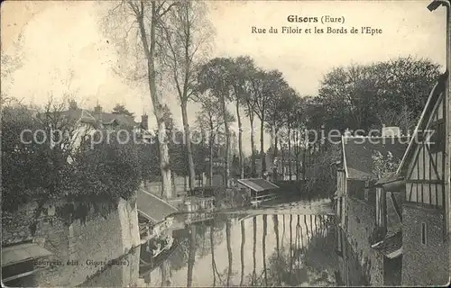 Gisors Eure Rue du Filoir et Bords de l Epte Kat. Gisors