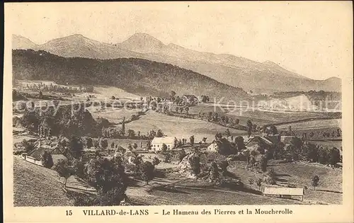 Villard de Lans Panorama Le Hameau des Pierres et la Moucherolle Kat. Villard de Lans