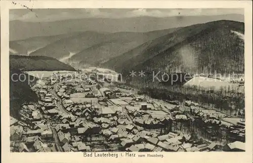 Bad Lauterberg Totalansicht vom Hausberg Kat. Bad Lauterberg im Harz