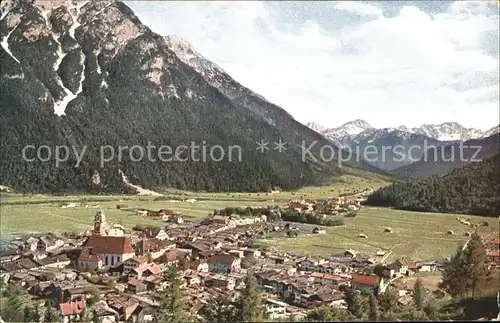 Mittenwald Bayern Panorama Kat. Mittenwald