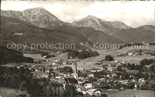 Siegsdorf Oberbayern mit Hochfelln und Hochgern Kat. Siegsdorf