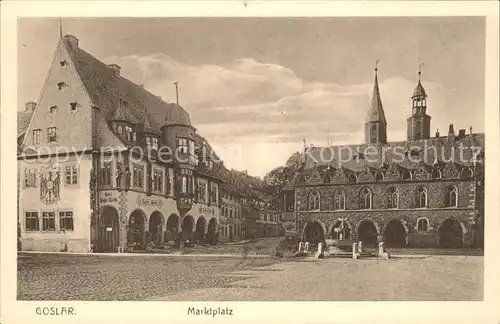 Goslar Marktplatz Rathaus Kat. Goslar