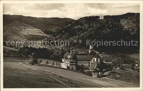 St Trudpert Panorama Gasthaus Pension zum Kreuz Kat. Muenstertal