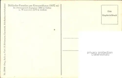 Garmisch-Partenkirchen Skilaeufer am Kreuzeckhaus / Garmisch-Partenkirchen /Garmisch-Partenkirchen LKR